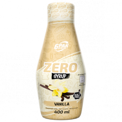 6PAK Zero Syrup 400 ml vanilla