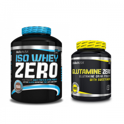 BIOTECH USA Iso Whey Zero 2270 gram+Glutamine Zero 600 gram