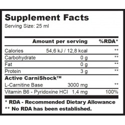BIOTECH USA L- carnitine Shot 3000 25ml (1 porcja)