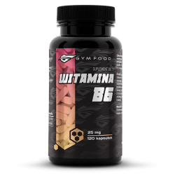 GYMFOOD Witamina B6 25mg 120 kapsułek