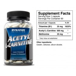 DYMATIZE Acetyl L-carnitine 90 kapsułek