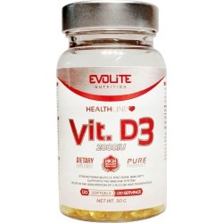 EVOLITE Vitamin D3 2000IU 120kapsułek