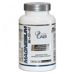 GENLAB Magnesium B6+D3+K2 60 kapsułek