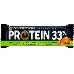 GO ON Baton proteinowy 33% słony karmel 50g