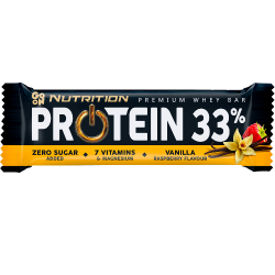 GO ON Baton proteinowy 33% wanilia-malina 50g