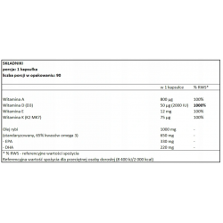 Must adeko Forte A D3 E K2 + omega 3 330EPA 220DHA