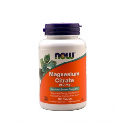 NOW FOOD Magnesium Citrate 200mg 100 tabletek