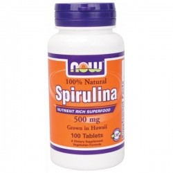 NOW FOOD  Spirulina 500mg 100 tabletek