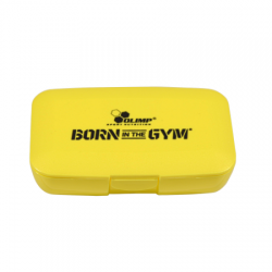 OLIMP Pillbox BORN IN THE GYM - żółty