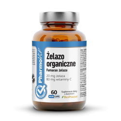 Pharmovit Żelazo organiczne 20mg 60 kapsułek