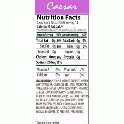 WALDEN FARMS Salad Dressing Cesar 355 ml