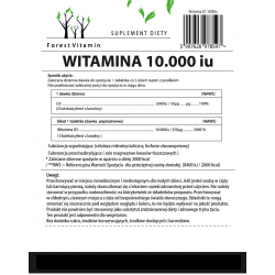 Forest Vitamin D3 10000IU 250 tabletek